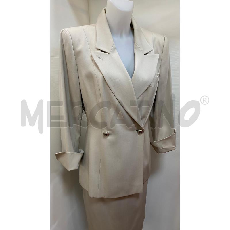 COMPLETO DONNA CHRISTIAN DIOR COORDONNES BEIGE GRIGIO GIACCA+GONNA | Mercatino dell'Usato Torino tenivelli 2