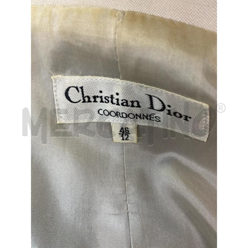 COMPLETO DONNA CHRISTIAN DIOR COORDONNES BEIGE GRIGIO GIACCA+GONNA | Mercatino dell'Usato Torino tenivelli 5