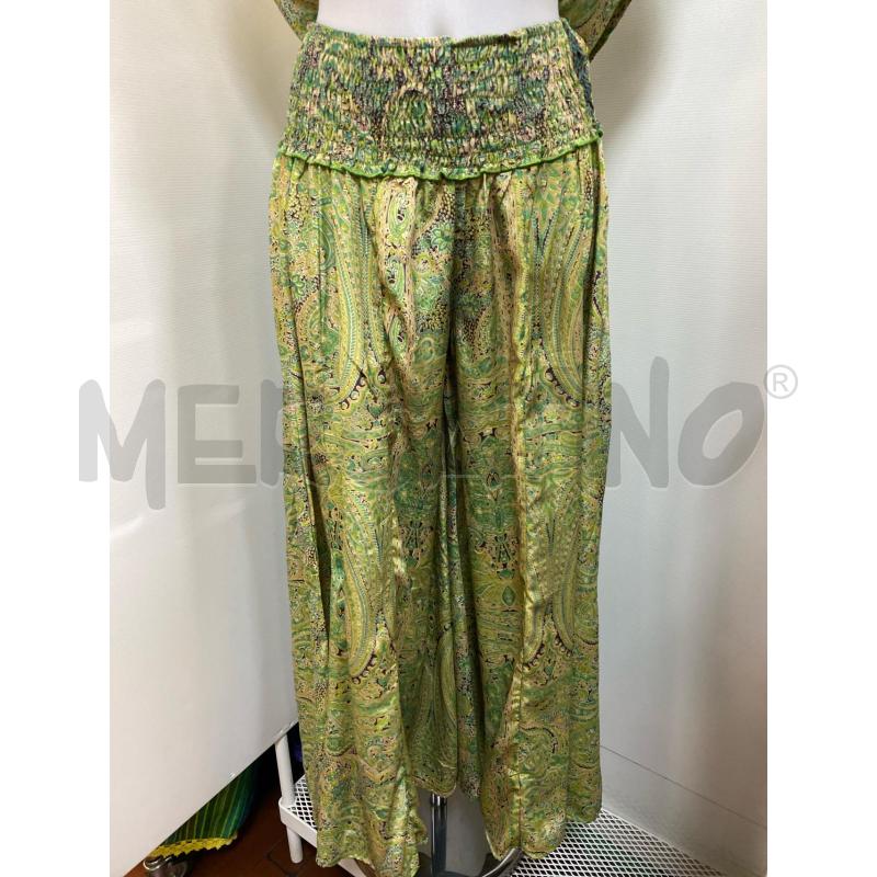 COMPLETO DONNA CONTRO CORRENTE VERDE TOP + PANTALONE  | Mercatino dell'Usato Torino tenivelli 4
