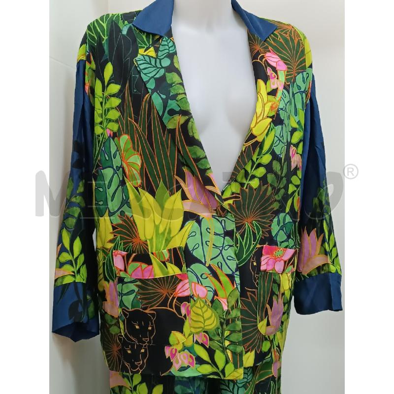 COMPLETO DONNA DIXIE FLORELAE VERDE GIALLO ROSA BASE BLUNOTTE | Mercatino dell'Usato Torino tenivelli 2
