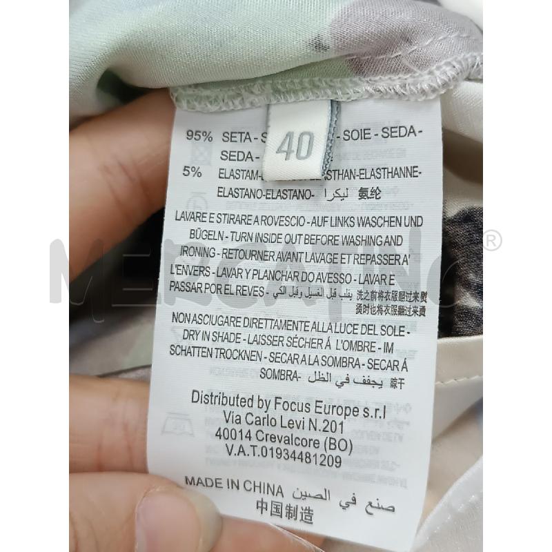 COMPLETO DONNA DI SETA GUESS GRIGIO NASTRO LILLA  | Mercatino dell'Usato Torino tenivelli 5