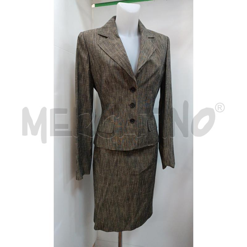 COMPLETO DONNA DOLCE&GABBANA MARRONE MELANGE GONNA + GIACCA  | Mercatino dell'Usato Torino tenivelli 1