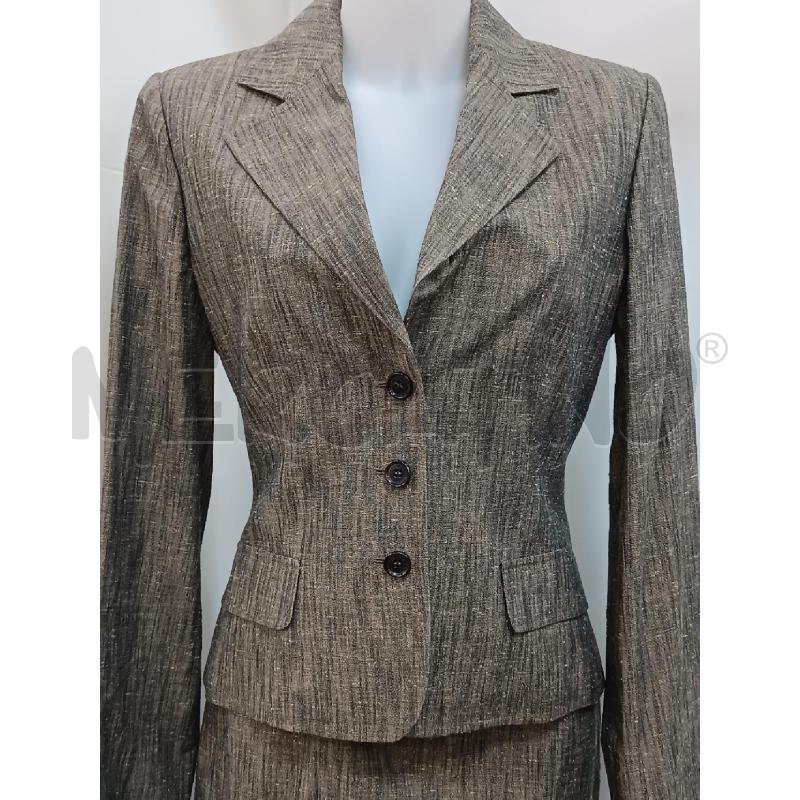 COMPLETO DONNA DOLCE&GABBANA MARRONE MELANGE GONNA + GIACCA  | Mercatino dell'Usato Torino tenivelli 2