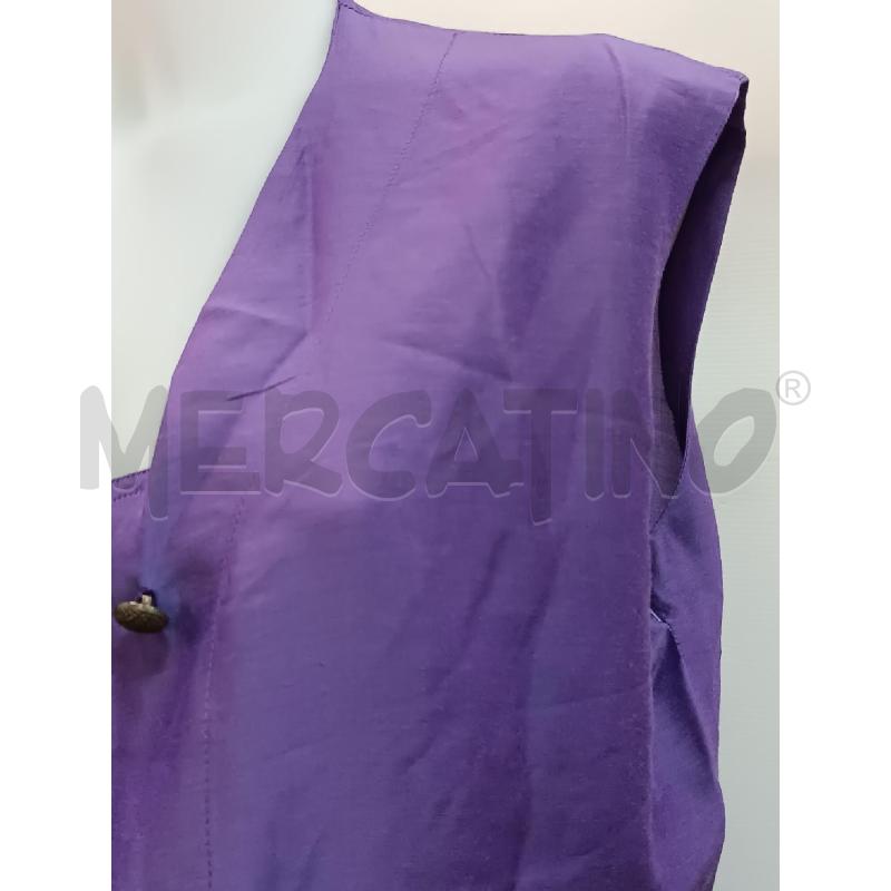 COMPLETO DONNA FERRETTI STUDIO VIOLA MISTO SETA CANOTTA + GOLFINO  | Mercatino dell'Usato Torino tenivelli 2