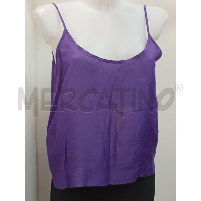 COMPLETO DONNA FERRETTI STUDIO VIOLA MISTO SETA CANOTTA + GOLFINO  | Mercatino dell'Usato Torino tenivelli 4