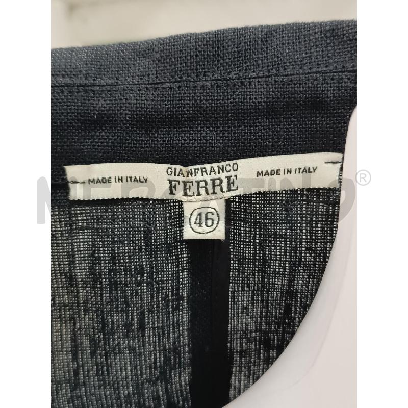 COMPLETO DONNA GIANFRANCO FERRE NERO 100% LINO PANTALONE + GILET | Mercatino dell'Usato Torino tenivelli 5