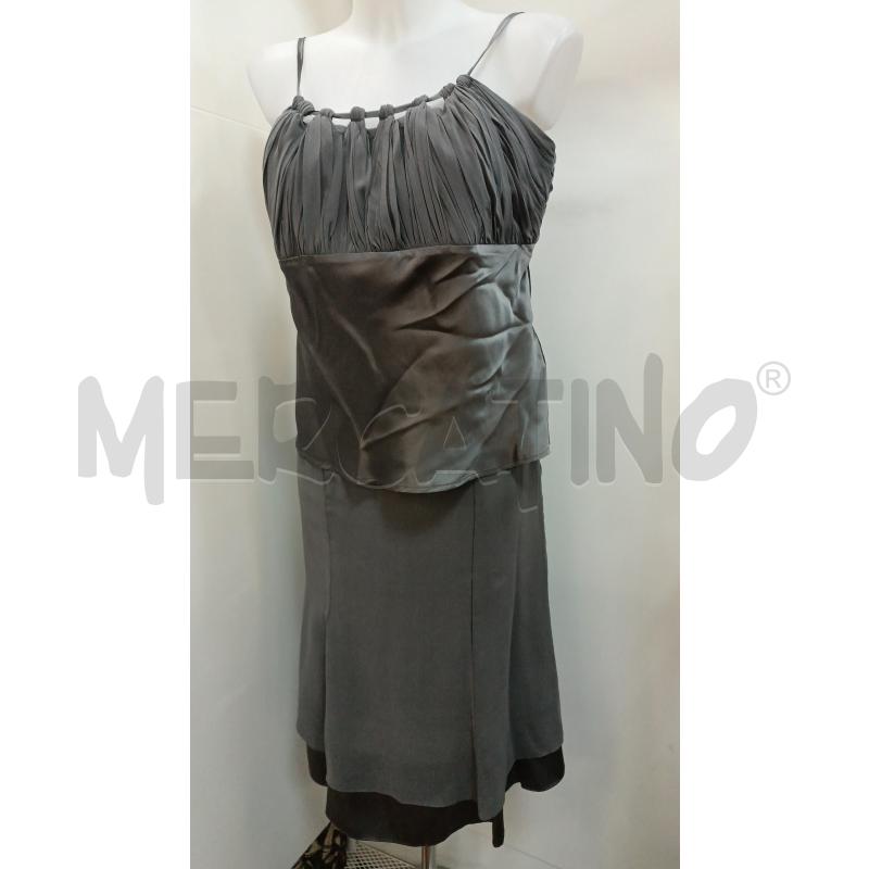 COMPLETO DONNA GIULIA VALLI GRIGIO T. SETA TOP + GONNA | Mercatino dell'Usato Torino tenivelli 1