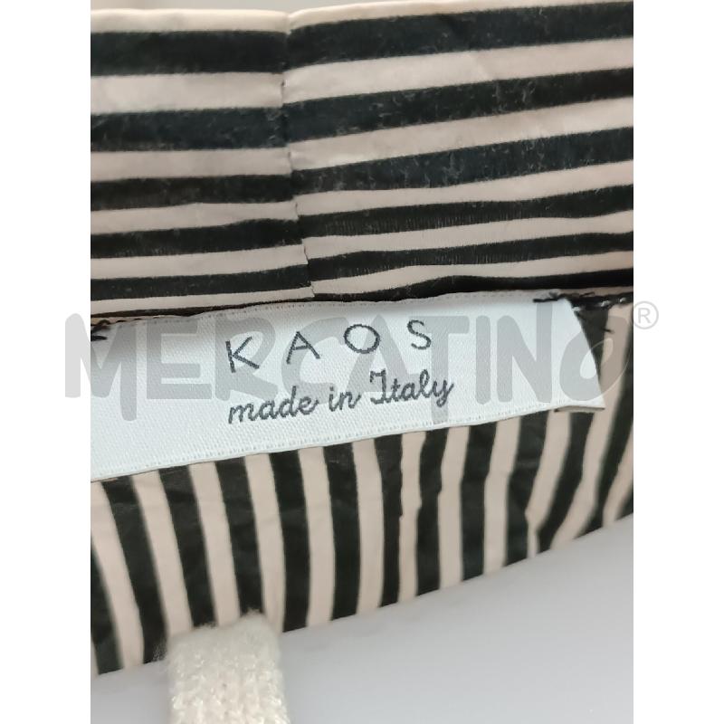 COMPLETO DONNA KAOS RIGHE NERE BEIGE PANTALONE +KIMONO | Mercatino dell'Usato Torino tenivelli 5