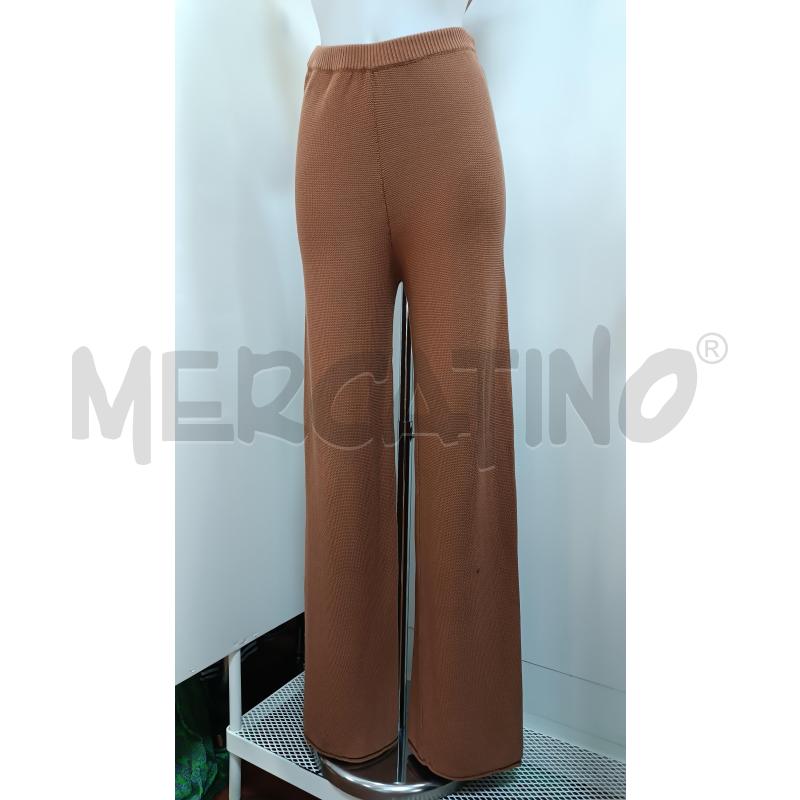 COMPLETO DONNA KONTATTO MARRONE DI MAGLIA CANOTTA + PANTALONE  | Mercatino dell'Usato Torino tenivelli 4