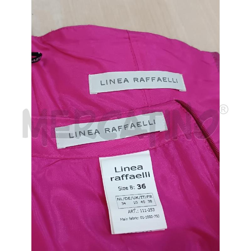 COMPLETO DONNA LINEA RAFFAELLI RASO ROSA FUCSIA GONNA+TOP+COPRISPALLE | Mercatino dell'Usato Torino tenivelli 5