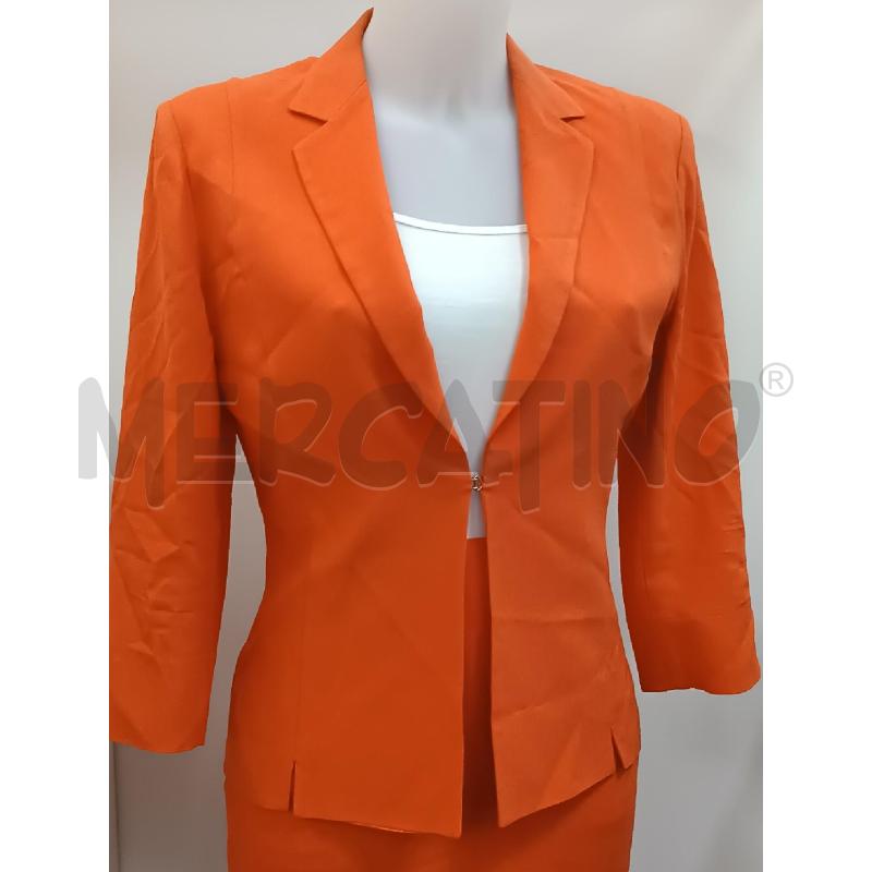 COMPLETO DONNA MARELLA ARANCIONE GIACCA+GONNA  | Mercatino dell'Usato Torino tenivelli 2