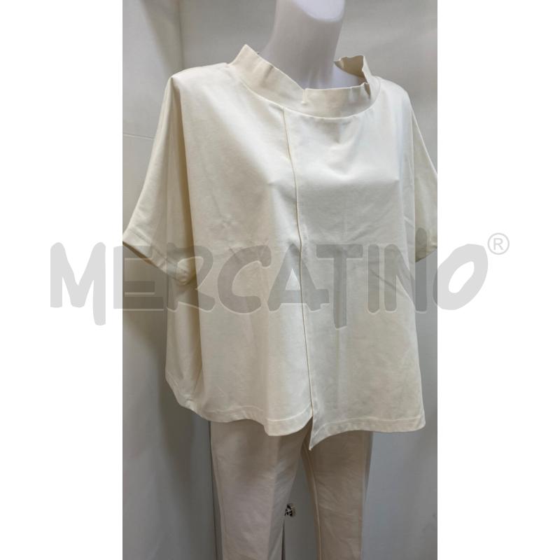 COMPLETO DONNA MINA BEIGE PANTALONE+BLUSA OVERSIZE  | Mercatino dell'Usato Torino tenivelli 2