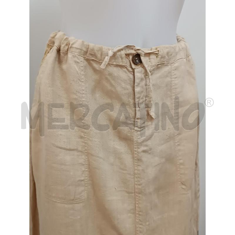 COMPLETO DONNA MISSECELLI LES COPAINS DI LINO BEIGE PANTALONE + CANOTTA  | Mercatino dell'Usato Torino tenivelli 3