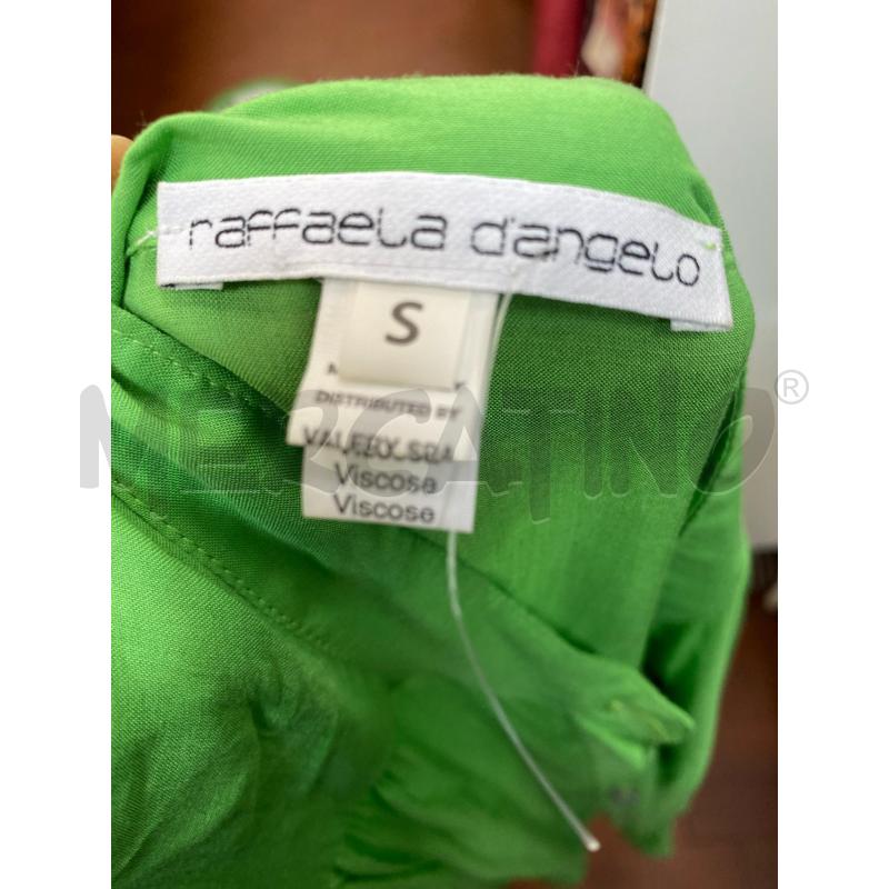 COMPLETO DONNA RAFFAELA D'ANGELO VERDE BLUSA SMANICATA E PANTALONCINO MACRAME | Mercatino dell'Usato Torino tenivelli 5