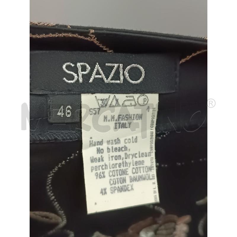 COMPLETO DONNA SPAZIO VESTITO+GIACCA NERA RICAMI FLOREALI BEIGE  | Mercatino dell'Usato Torino tenivelli 5
