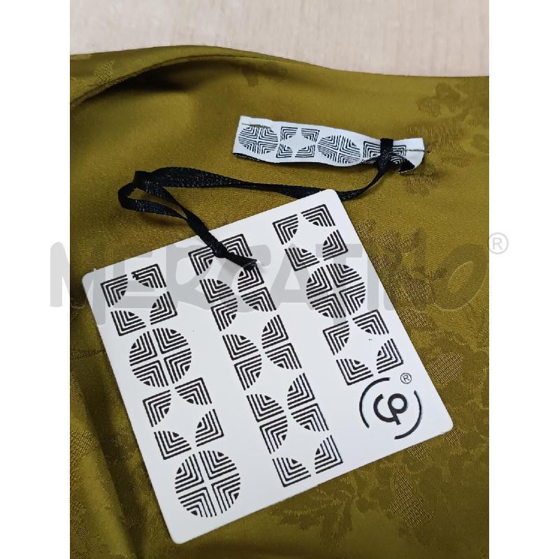 COMPLETO DONNA VERDE SATINATO FLOREALE CANOTTA + PANTALONE  | Mercatino dell'Usato Torino tenivelli 5