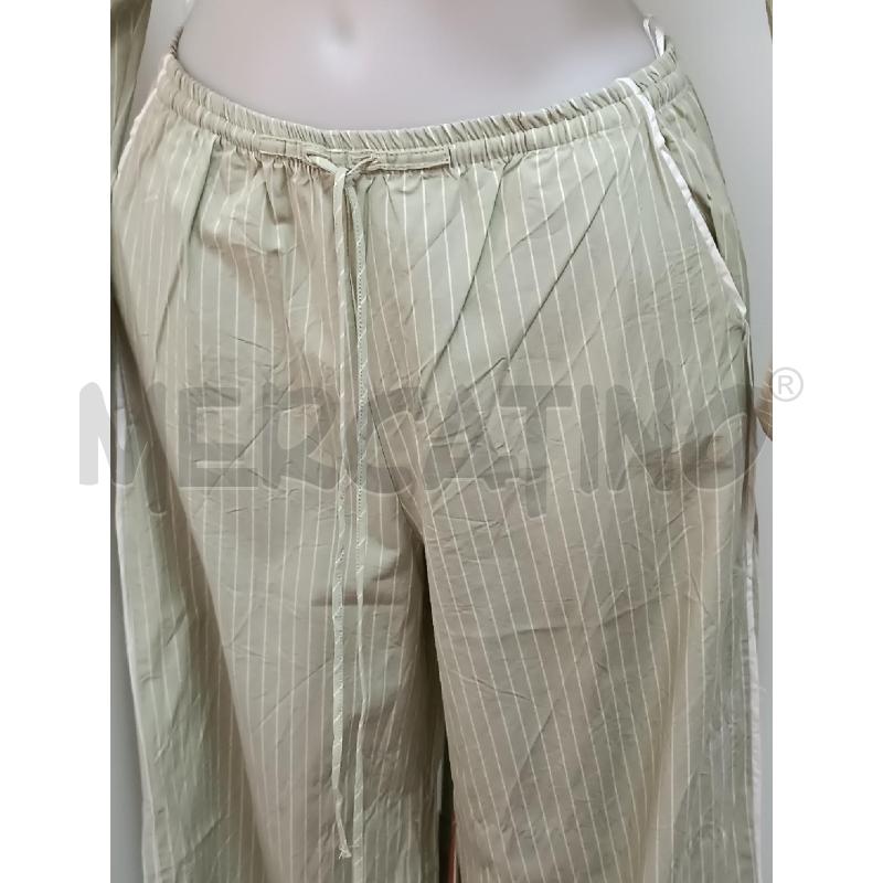 COMPLETO DONNA ZARA PANTALONE+CAMICIA VERDE GESSATA BIANCA | Mercatino dell'Usato Torino tenivelli 3