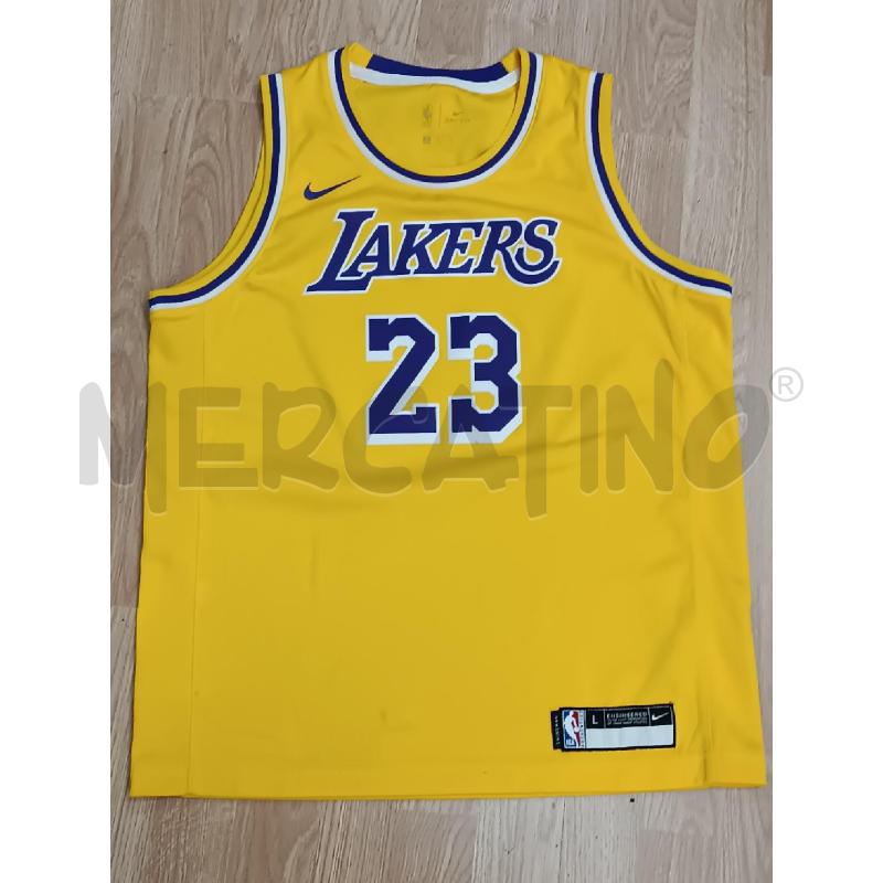 COMPLETO UOMO BASCKET LAKERS GIALLO E VIOLA PANTALONCINO E CANOTTA  | Mercatino dell'Usato Torino tenivelli 4