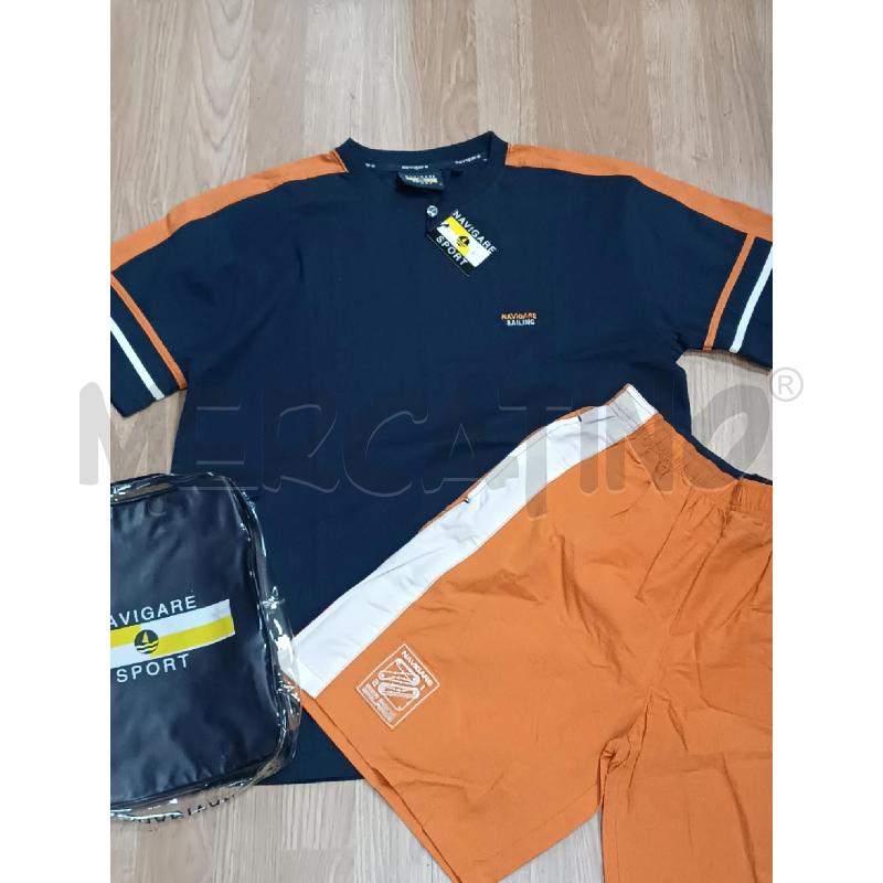 COMPLETO UOMO NAVIGARE BLUNOTTE E ARANCIONE  | Mercatino dell'Usato Torino tenivelli 1