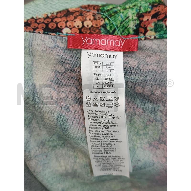 COSTUME DONNA DA BAGNO CON PAREO YAMAMAY VERDE FANTASIA  | Mercatino dell'Usato Torino tenivelli 5