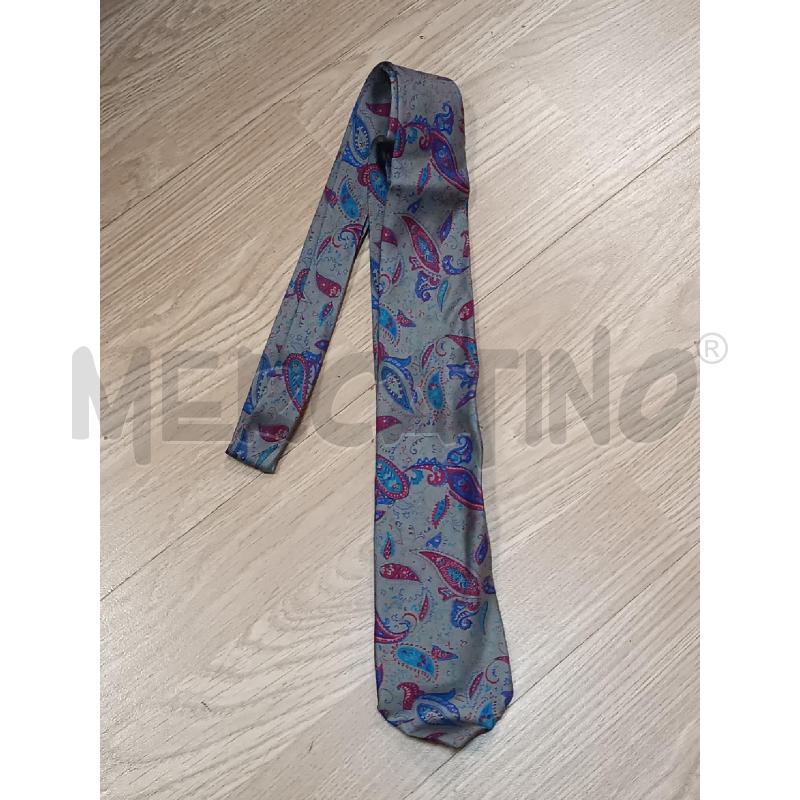 CRAVATTA GUCCI GRIGIA ARABESCHE VIOLA AZZURRO ROSSO BORDEAUX  | Mercatino dell'Usato Torino tenivelli 1