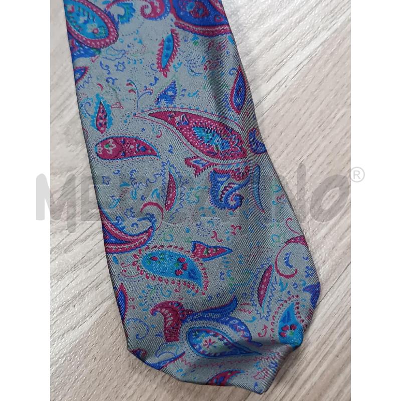 CRAVATTA GUCCI GRIGIA ARABESCHE VIOLA AZZURRO ROSSO BORDEAUX  | Mercatino dell'Usato Torino tenivelli 2