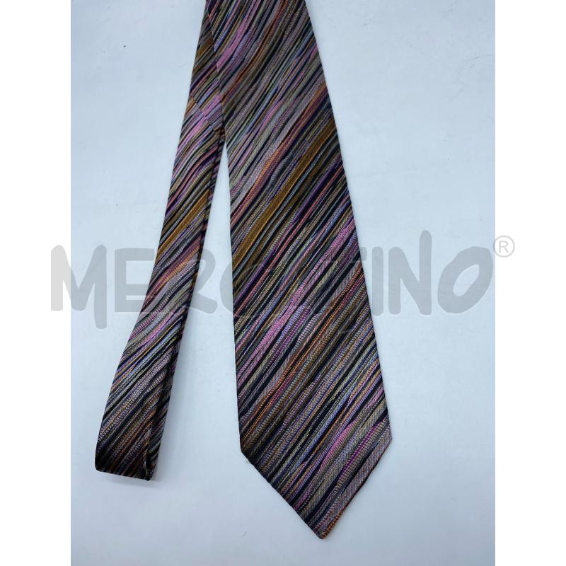 CRAVATTA MISSONI IN SETA RIGATA ROSA VIOLA ARANCIONEBLU ... | Mercatino dell'Usato Torino tenivelli 1