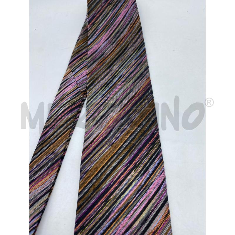 CRAVATTA MISSONI IN SETA RIGATA ROSA VIOLA ARANCIONEBLU ... | Mercatino dell'Usato Torino tenivelli 2