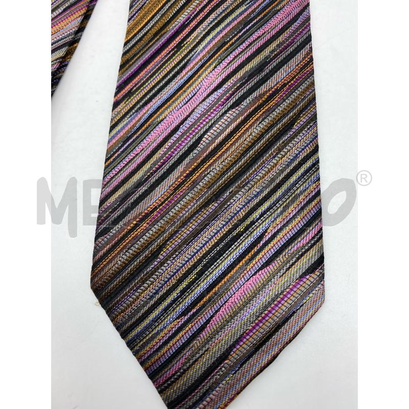 CRAVATTA MISSONI IN SETA RIGATA ROSA VIOLA ARANCIONEBLU ... | Mercatino dell'Usato Torino tenivelli 3