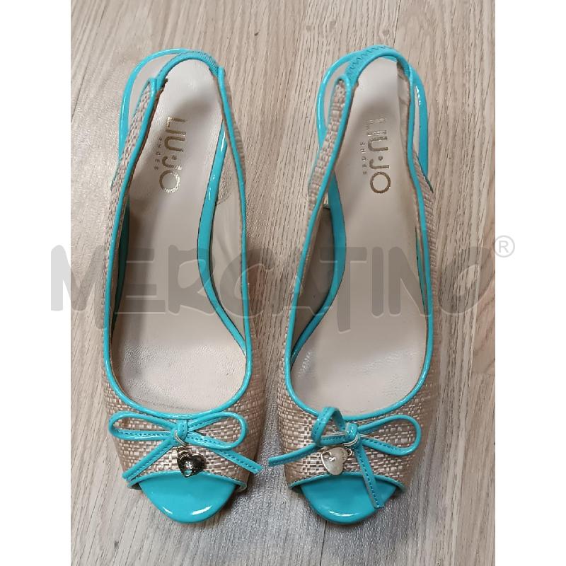 DECOLLETE LIU JO TURCHESE E INTRECCIATO TACCO 9CM | Mercatino dell'Usato Torino tenivelli 2