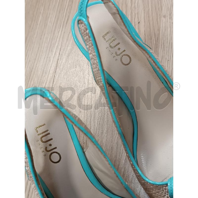 DECOLLETE LIU JO TURCHESE E INTRECCIATO TACCO 9CM | Mercatino dell'Usato Torino tenivelli 5
