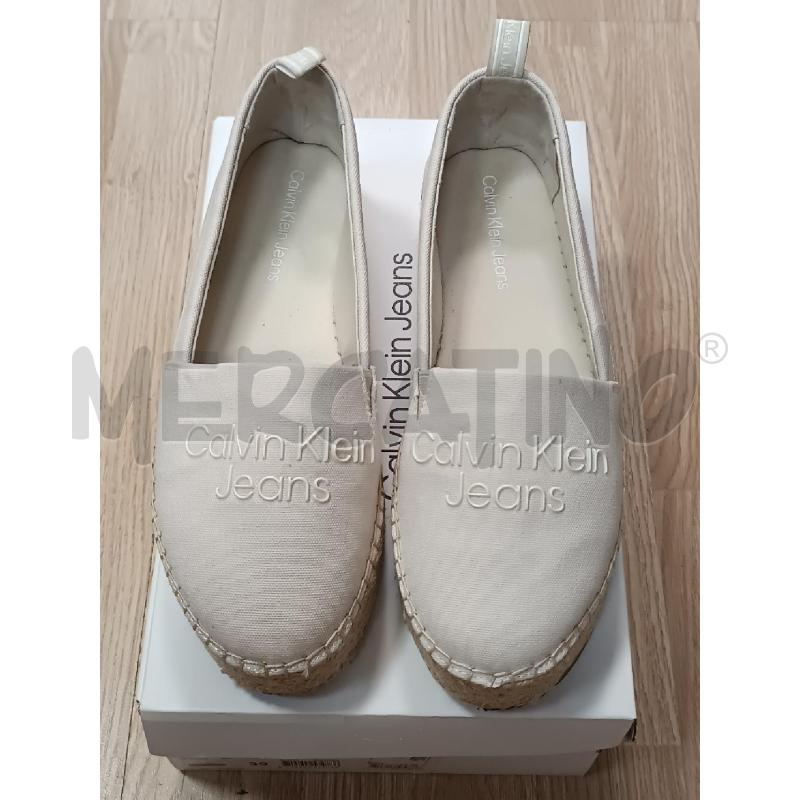 ESPADRILLAS DONNA CALVIN KLEIN JEANS BEIGE  | Mercatino dell'Usato Torino tenivelli 1