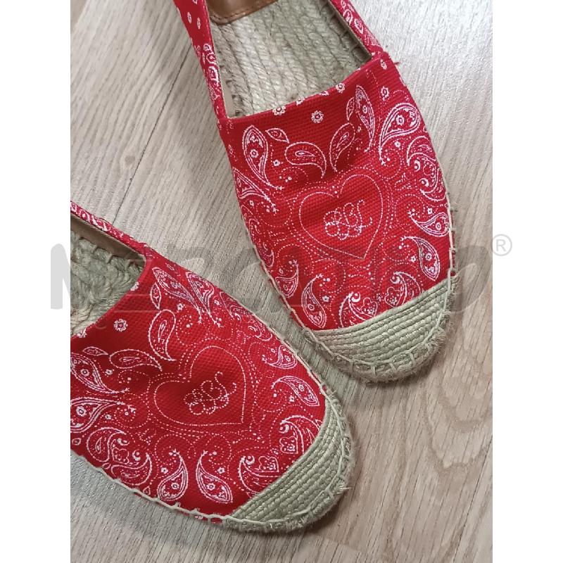 ESPADRILLAS DONNA RALPH LAUREN ROSSE FANTASIA ARABESCHE  | Mercatino dell'Usato Torino tenivelli 2