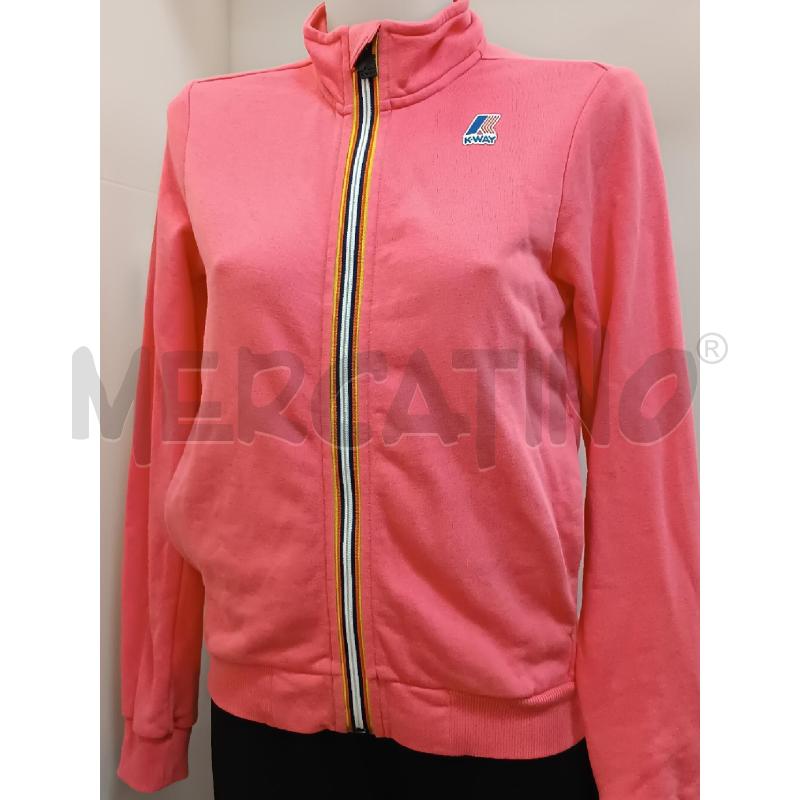 FELPA DONNA KWAY ROSA ZIP INTERO  | Mercatino dell'Usato Torino tenivelli 1