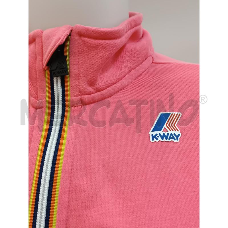 FELPA DONNA KWAY ROSA ZIP INTERO  | Mercatino dell'Usato Torino tenivelli 2