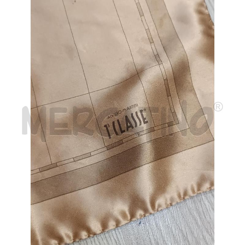 FOULARD ALVIERO MARTINI PRIMA CLASSE MARRONE STAMPA GEOCLASSIC | Mercatino dell'Usato Torino tenivelli 3