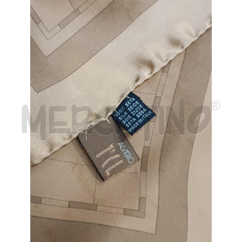 FOULARD ALVIERO MARTINI PRIMA CLASSE MARRONE STAMPA GEOCLASSIC | Mercatino dell'Usato Torino tenivelli 4