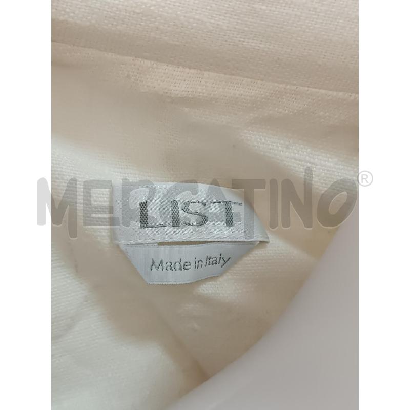 GIACCA DONNA LIST LINO BIANCA  | Mercatino dell'Usato Torino tenivelli 4