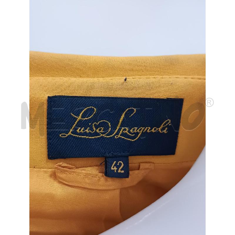 GIACCA DONNA LUISA SPAGNOLI GIALLO SENAPE CON BOTTONI NERI  | Mercatino dell'Usato Torino tenivelli 5