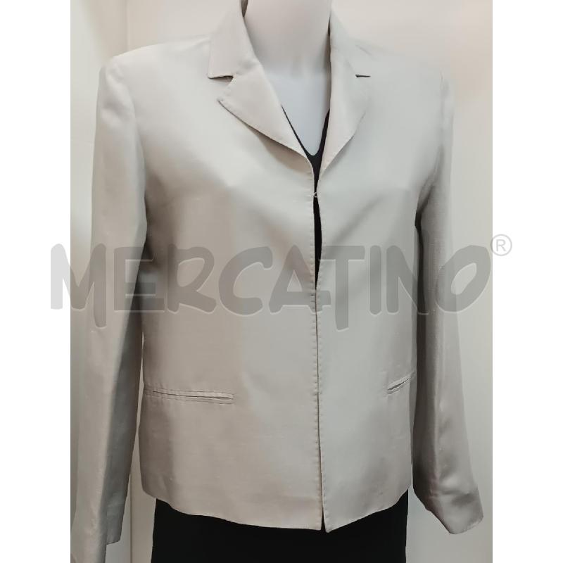 GIACCA DONNA SPORTMAX GRIGIA LINO SETA ACETATO | Mercatino dell'Usato Torino tenivelli 1