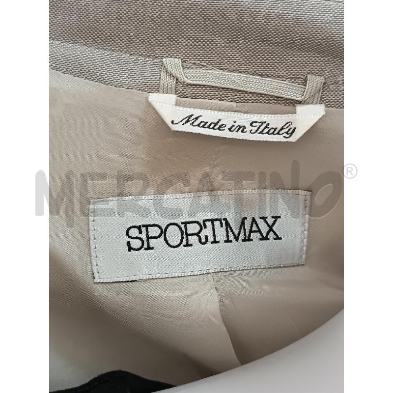 GIACCA DONNA SPORTMAX GRIGIA LINO SETA ACETATO | Mercatino dell'Usato Torino tenivelli 5