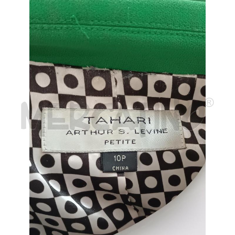GIACCA DONNA TAHARI VERDE BOTTONI NERI  | Mercatino dell'Usato Torino tenivelli 5