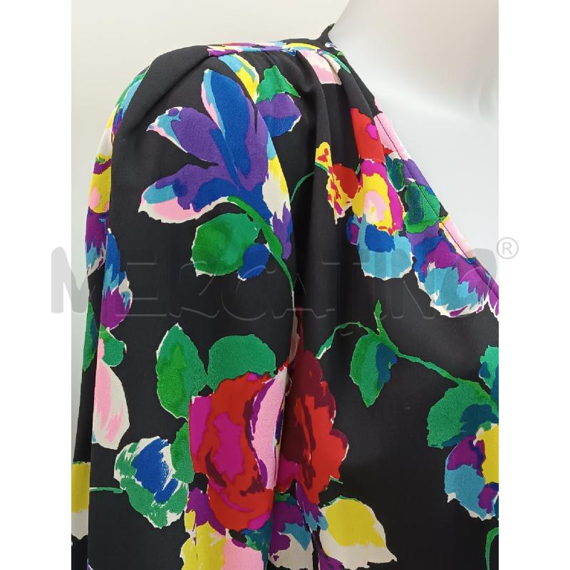 GIACCA DONNA UNGARO NERA FLOREALE COLORI ACCESI  | Mercatino dell'Usato Torino tenivelli 2