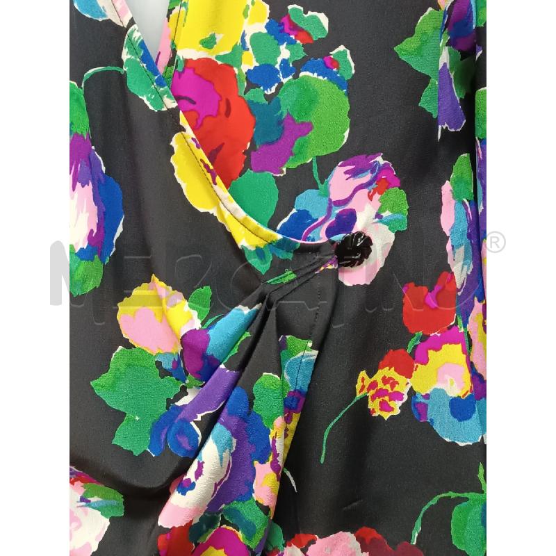 GIACCA DONNA UNGARO NERA FLOREALE COLORI ACCESI  | Mercatino dell'Usato Torino tenivelli 3
