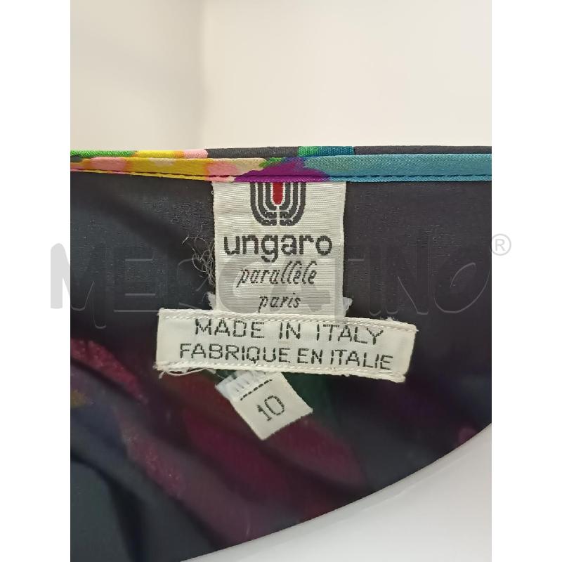 GIACCA DONNA UNGARO NERA FLOREALE COLORI ACCESI  | Mercatino dell'Usato Torino tenivelli 5