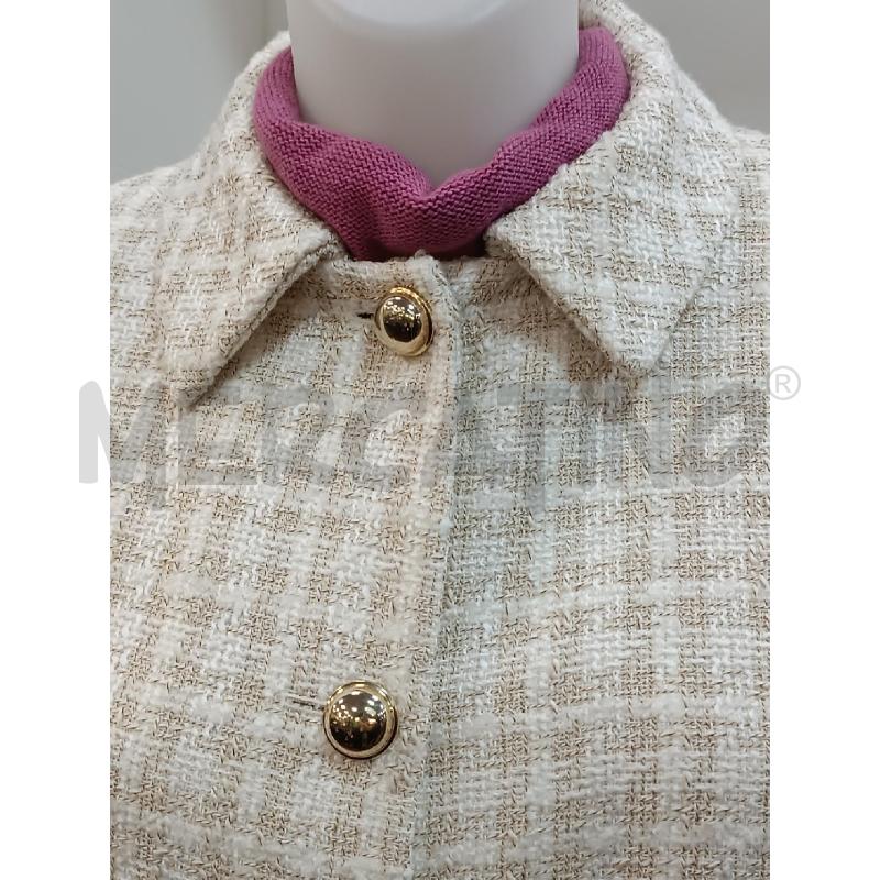 GIACCA DONNA ZARA BEIGE SCOZZESE MARRONE MODELLO CHANEL | Mercatino dell'Usato Torino tenivelli 3