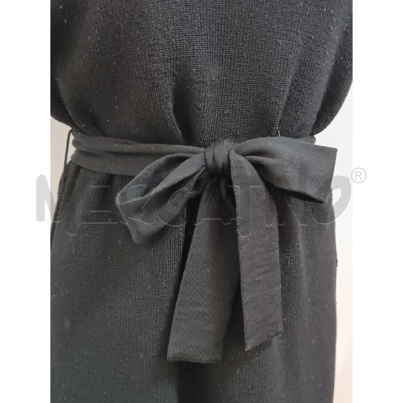 GILET DONNA GIORGIO MONTEVERDI NERO SMANICATO CON CINTURA  | Mercatino dell'Usato Torino tenivelli 2