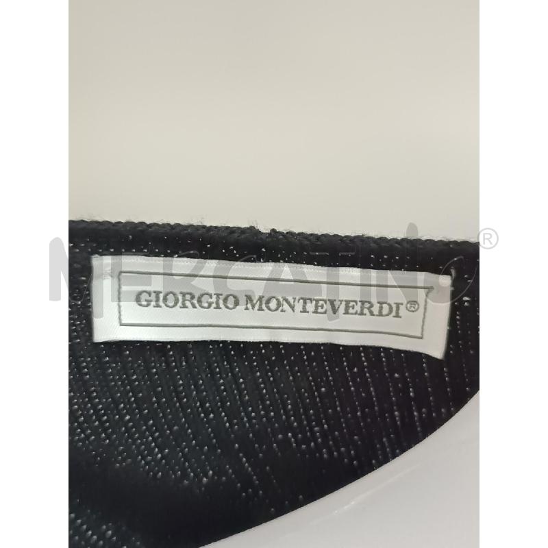 GILET DONNA GIORGIO MONTEVERDI NERO SMANICATO CON CINTURA  | Mercatino dell'Usato Torino tenivelli 5