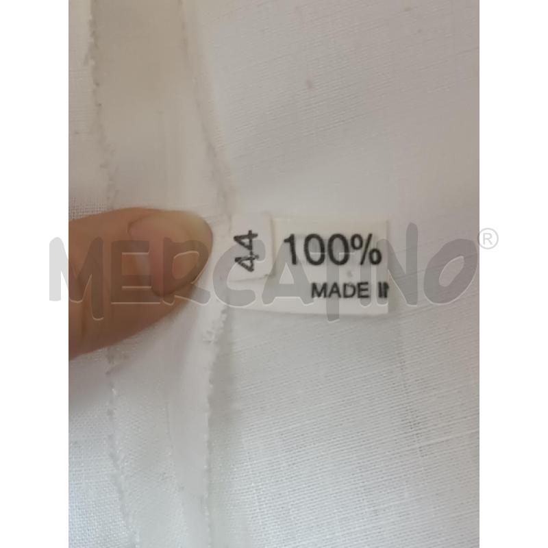 GILET DONNA PRUNELLE BIANCO LINO | Mercatino dell'Usato Torino tenivelli 5