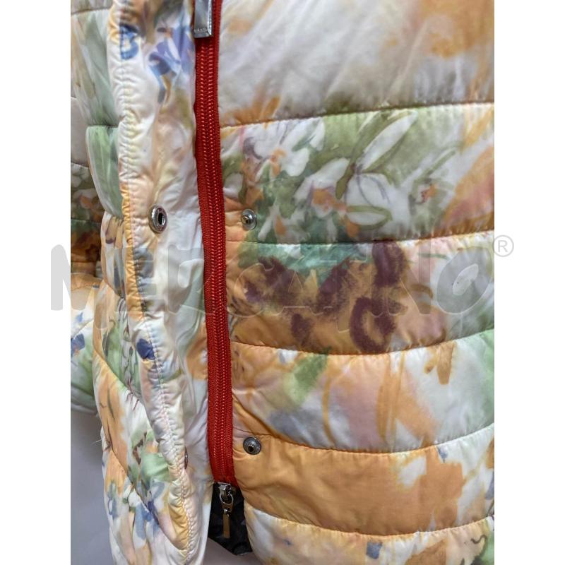 GIUBBINO DONNA 100GRAMMI GEOX BEIGE ARANCIONE VERDE MACULATO FLOREALE  | Mercatino dell'Usato Torino tenivelli 4